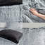 Édredon simple / simple TG avec fourrure à poils longs gris - rembourré, doux, inclus et 2 taies décoratives, crée une atmosphère de chambre à coucher relaxante