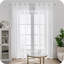 Ensemble de 2 rideaux transparents brodés Star-222355253-222355248