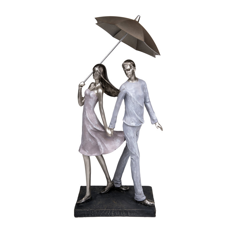  Summer of Love Couple with Umbrella Figurine