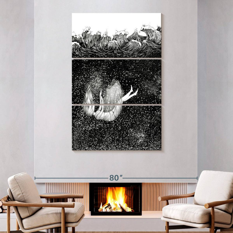 Kelan The Stars Beneath The Waves, 74" H x 48" W