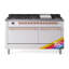 ILVE Nostalgie II Series 60 inch Dual Fuel Range with 9 Sealed Burners, Griddle (Solid Door)-511378222-511378185