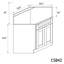 Corner Sink Base Cabinet-125962331