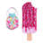 Doll Floral Print Lace Trim Bathing Suit and Popsicle Pool Float