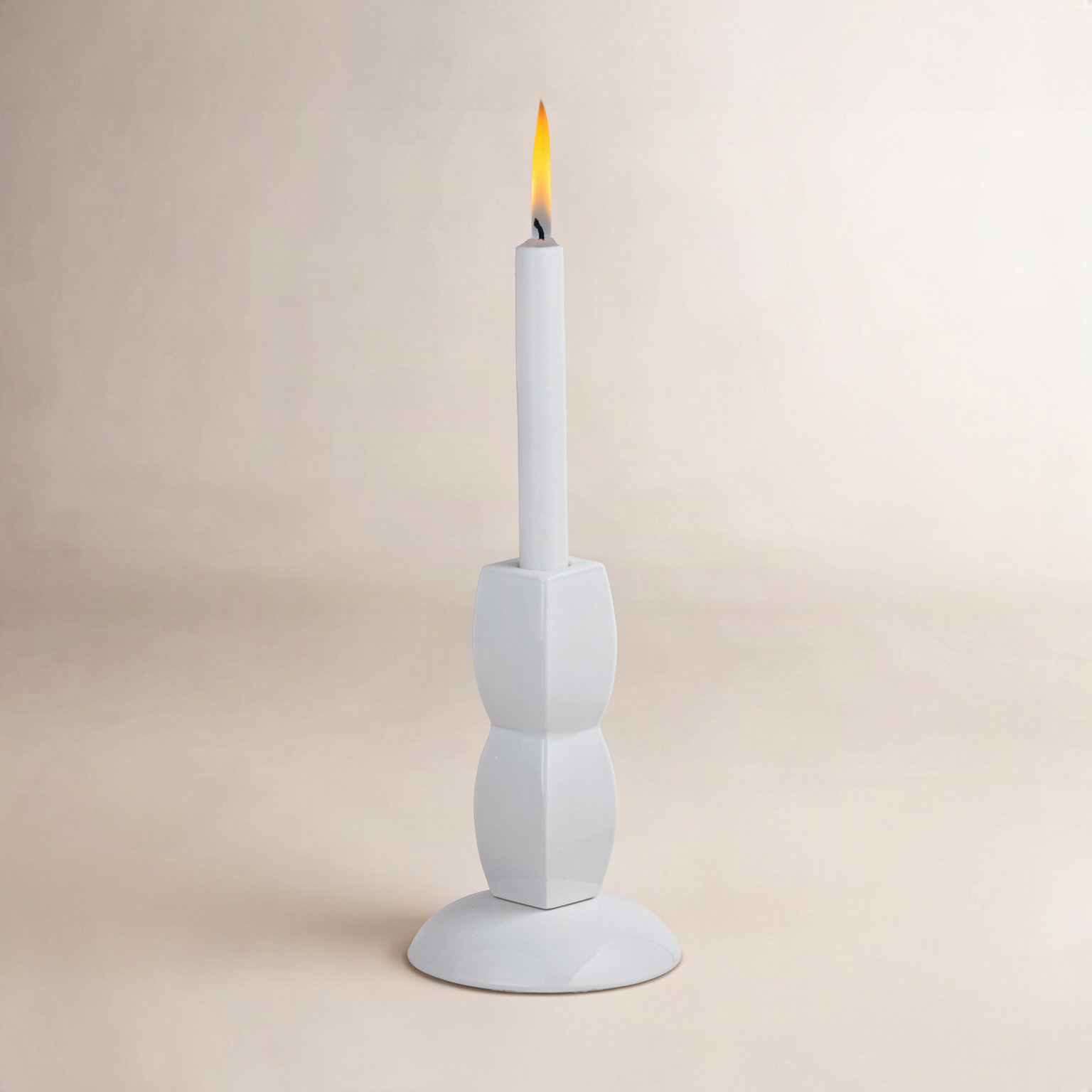 Paulding Aluminum Pillar Candle Holder, 6" H x 4" W x 4" D