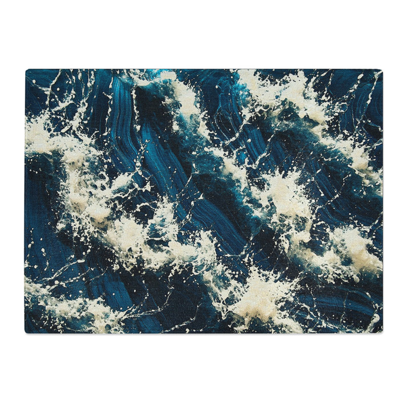 Ink In Water  Glass Chopping Board
