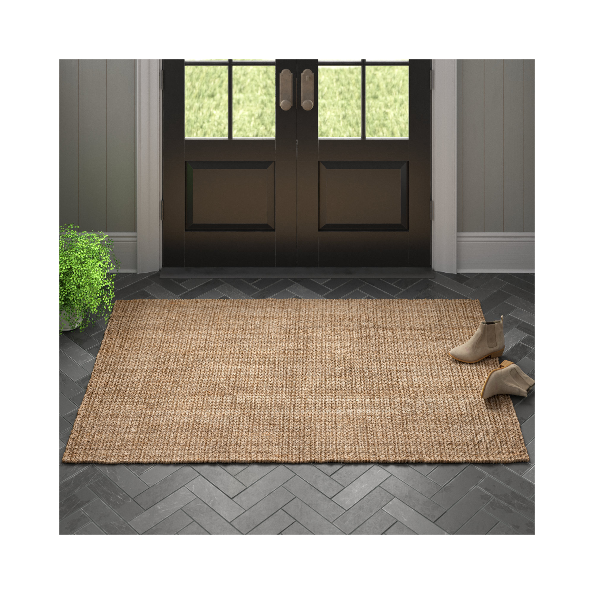Vesper Handmade Jute / Sisal Rug, Rectangle 2' x 3'