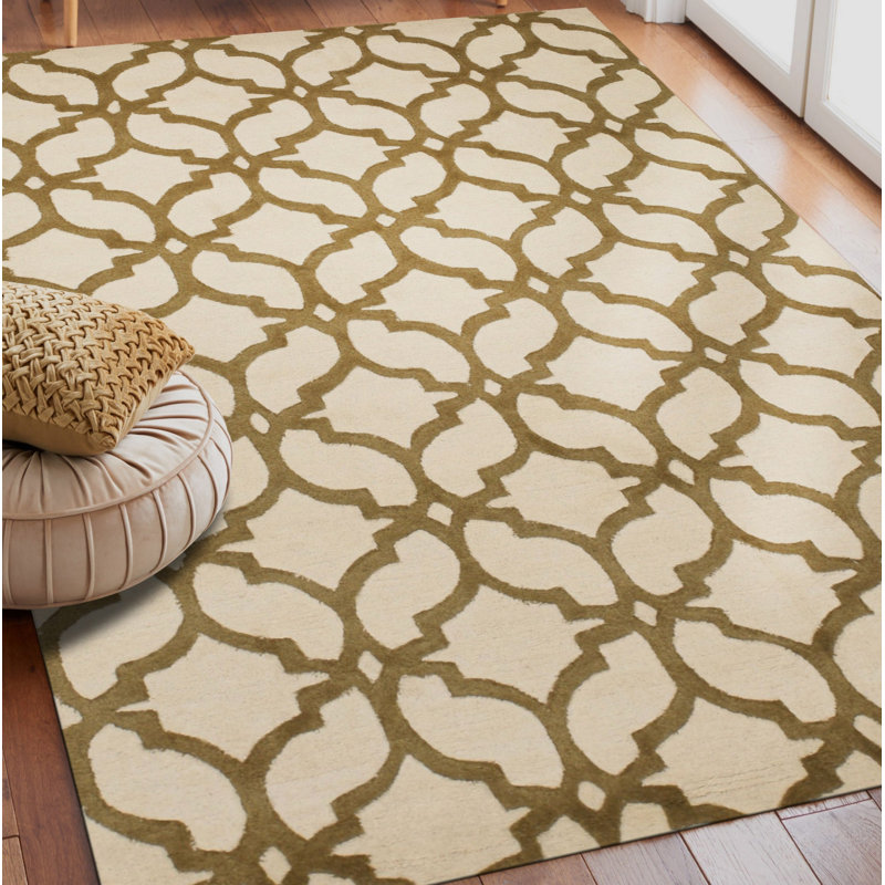 Hand Tufted Wool Geometric Area Rug