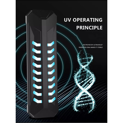 Lampe UV 18 W submersible avec minuteur à double tube et stérilisateur à lampe