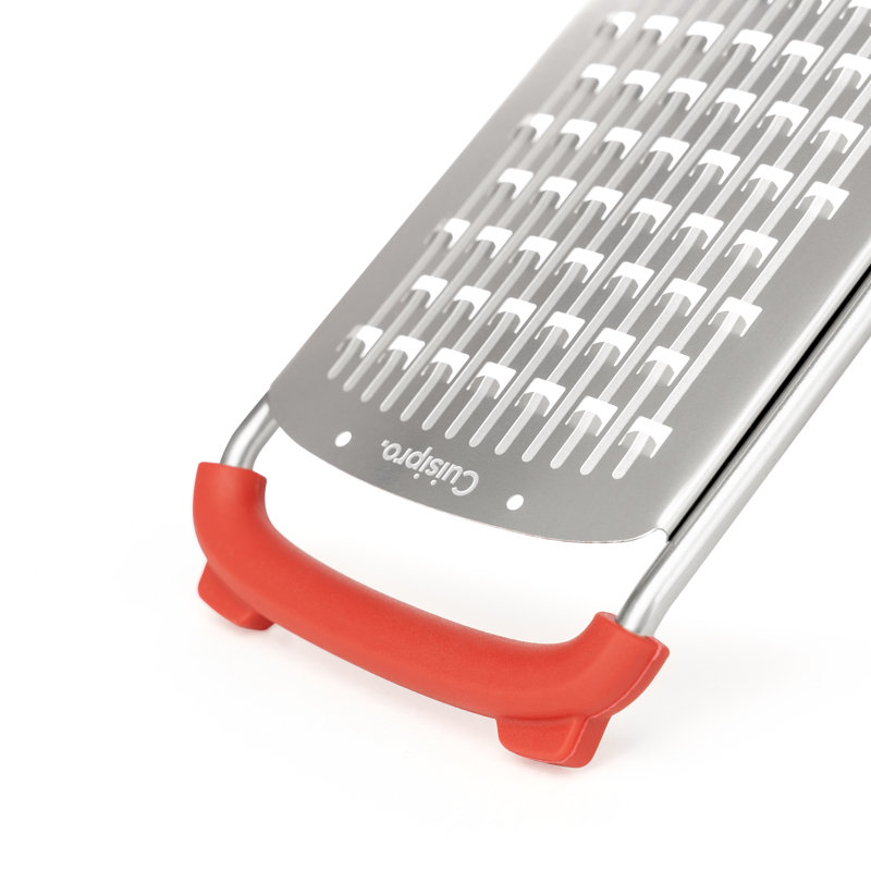 Cuisipro Folding Grater, Large 5mm Coarse Blade, Stainless Steel, Surface Glide Technology, Non-Slip, Perfect for Cheese or Vegetables