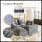 108" Cloud Sectional Couch With L-Shape Chaise-1732115332