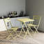 Ensemble bistro 3 pièces de table carrée pliable et chaises-2084903680