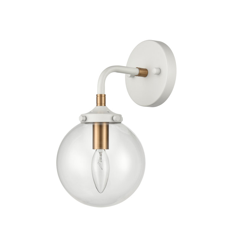Éclairage pour meuble-lavabo 1 lumière de 6 po de large Lueras - Blanc mat, Blanc mat