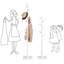 Brahn Solid Wood Freestanding 8 - Hook Coat Rack-2051214813