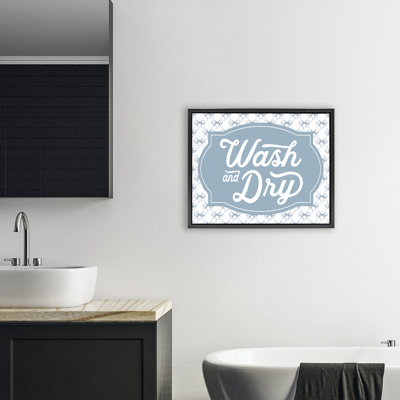 Laver et sécher avec cadre flottant à motif de nœuds, design par lettré et doublé
