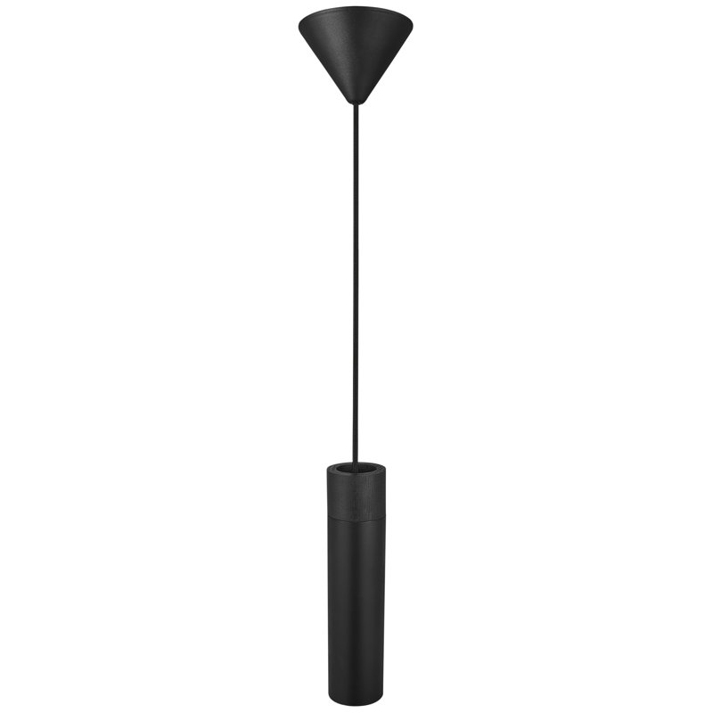1 - Light Cylinder Pendant, Black