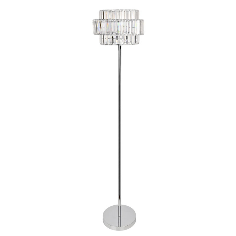 153cm Chrome Column Floor Lamp
