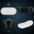 59"/67" Freestanding Acrylic Bathtub, Double-Ended Yuanbao Soaking Tub, Inside White Outside Black