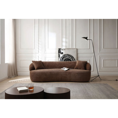 Canapé courbé Mid-Century moderne, canapé 3 places Cloud