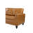 Irine Faux Leather Sectional Sofa With Ottoman