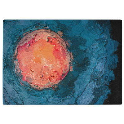 Tempered Glass Togetherness in Abstract Cutting Board