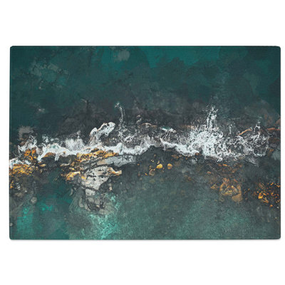 Tempered Glass Coast of Hawaii Chopping Board