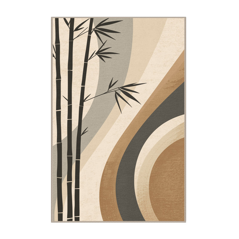 Tapis arc-en-ciel doux et moelleux à motif d'arc moderne et élégant, 3 X 5