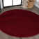 Arbelle Solid Colour Machine Woven Polypropylene Area Rug in Dark Red