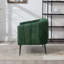 Causeuse d'appoint en chenille compacte moderne et glamour pour petits espaces