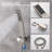 Luxury Wall-mounted Shower System Solid Brass Mixer Valve Showerheads With Rough-in Valve-125422275