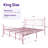 Ajayceon Metal Platform Bed Frame With Vintage-Style Headboard And Footboard-353470737-359204366