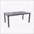 Modern 35.5"x67" Rectangular Outdoor Patio Dining Table with Post-Leg Design