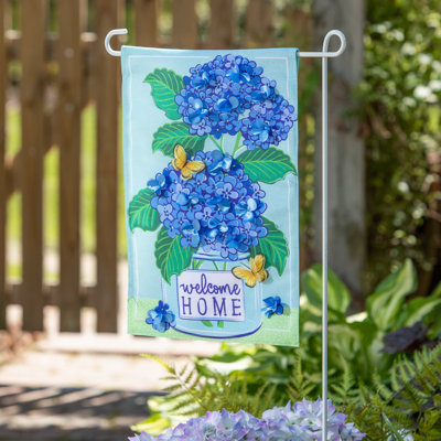 Sanny Double Sided 18'' H x 12.5'' W Polyester Garden Flag