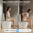 Smart Toilets with Bidet and Tank Built‑In, ADA Chair Height, Auto Open & Close Lid, Heated Seat, Warm Dryer, Auto Flush, 1000g Flush Score & Foot Sensor Operation Smart Toilet Bidet