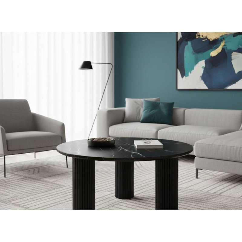 Table basse Joshua, Noir