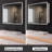 Cynethia Surface/Recessed Mount Medicine Cabinet with Mirror and 3 Adjustable Shelves, Rounded Edge, LED Lighting, Fog-free-78963287