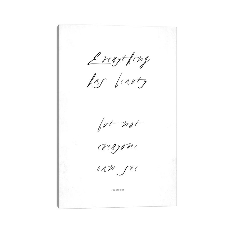 Everything Has Beauty by Kubistika - Wrapped Canvas Print, 101.6 cm H x 66.04 cm W x 1.91 cm D
