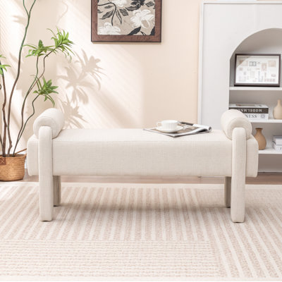 Banc rembourré en polyester Kaybree
