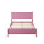 Structure de lit plateforme en bois pour grand lit avec tête de lit et support en lattes de bois, rose-1795567949-1795567939