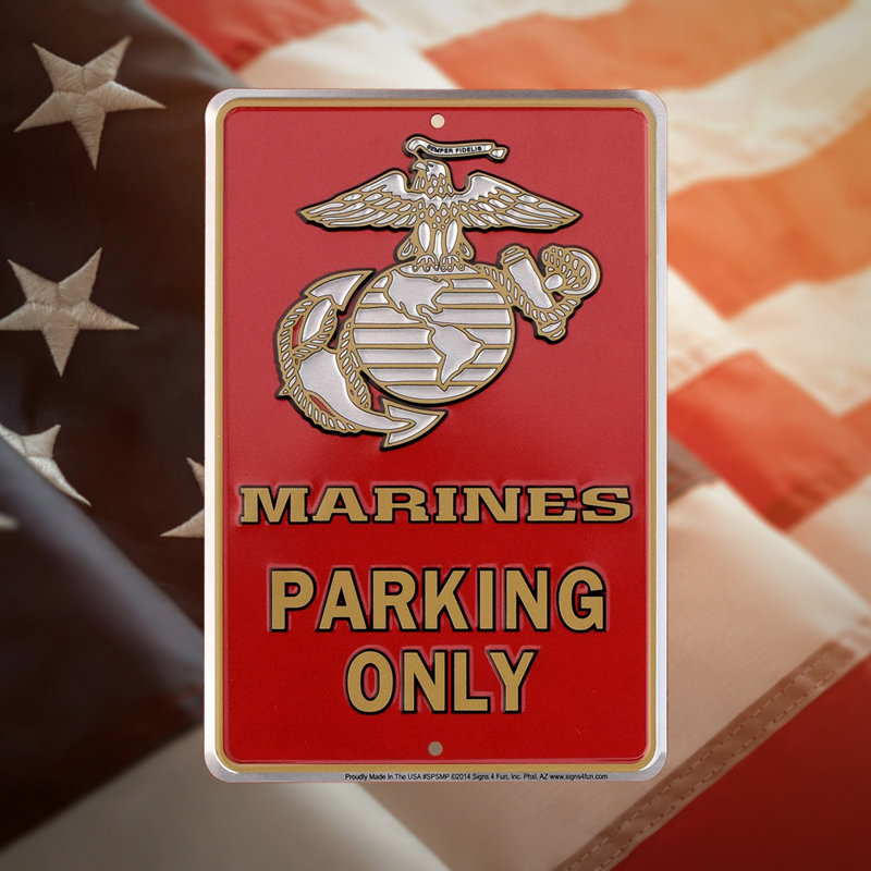 Marines Parking Sign USMC Military Metal Garage Man Cave Marine Corp Wall Decor Marines Parking Sign USMC Military Metal Garage Man Cave Marine Corp Wall Decor