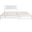 Lit plateforme blanc avec lit gigogne ajustable blanc-690203741