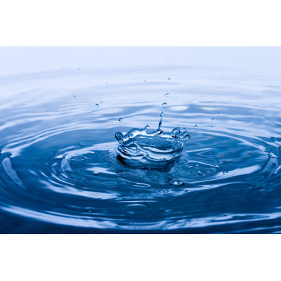 Water Abstract 1 Piece Wrapped Canvas Wall Art