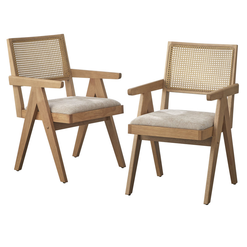 Baywood Cane Arm Chair (Set Of 2)