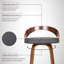 Swivel Upholstered Counter Stool with Solid Wood Frame-1932723838-1932723833