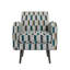 Fauteuil d'appoint moderne, motif à rayures, pour salon de chambre à coucher, balcon-132922065