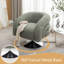 Fauteuil d'appoint pivotant en bois confortable pour le salon et la chambre à coucher