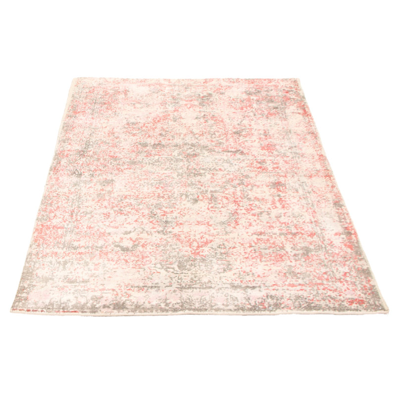 Tapis ivoire / rouge noué à la main Egmont