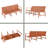 72 Inch Three-Seater Polypropylene Chair, Indoor/Outdoor Use-2045883818