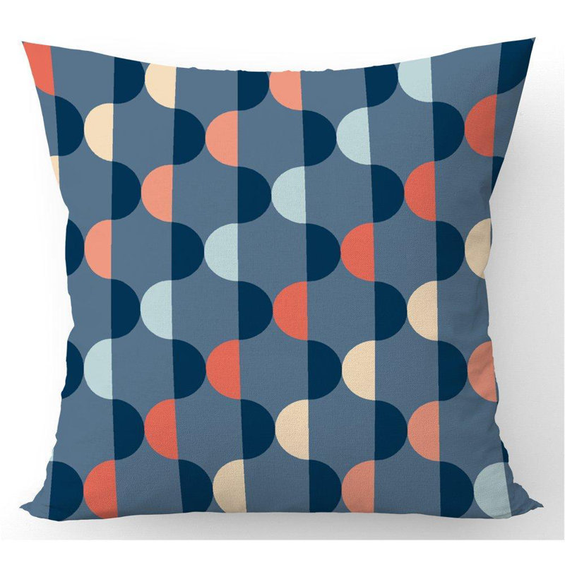 Lynette Geometric Square Throw Cushion