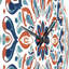 Horloge murale sacrée en métal rétro orange et bleu I-93382947