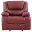 Fauteuil inclinable et oscillant rouge Elodie-241138484
